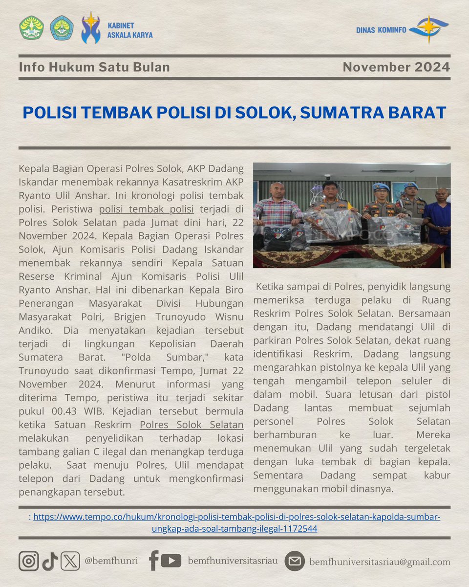 BEM Fakultas Hukum Universitas Riau tweet media