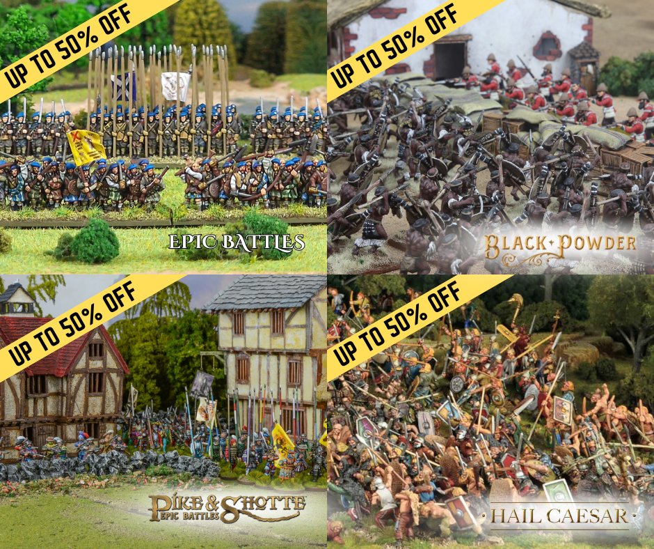 WarlordGames's tweet photo. It is the final weekend for our HUGE Black Friday/Cyber Monday sale!
Don't miss out on all of the amazing deals! https://t.co/cXvRMnNYCU
#warlordgames #novembermadness #blackfriday #sale #cybermonday https://t.co/gaM8UZJuWn