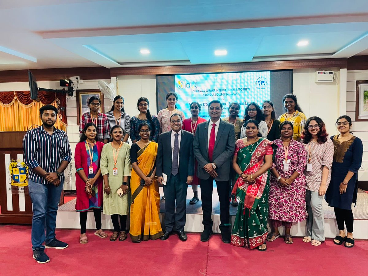 Dr. Ananth Padmanabhan, Dean of VMLS, delivered the Fr. Jerome D'Souza Memorial Lecture at Loyola College, Chennai, on the rise and perils of the Attention Economy. #AttentionEconomy #VMLS #LoyolaCollege