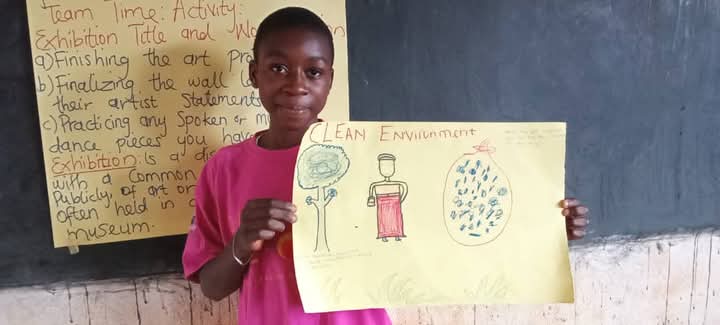 Wesad_Cameroon's tweet photo. Proud of our GLOW girls for engaging deeply in arts to raise awareness about issues like menstrual stigma, rape &amp; drug abuse to educate &amp; improve their communities. 
 #globalglow #222MillionDreams #empowerher #EducationCannotWait #HealthyGlow #glowclub https://t.co/FiZd46jXIQ