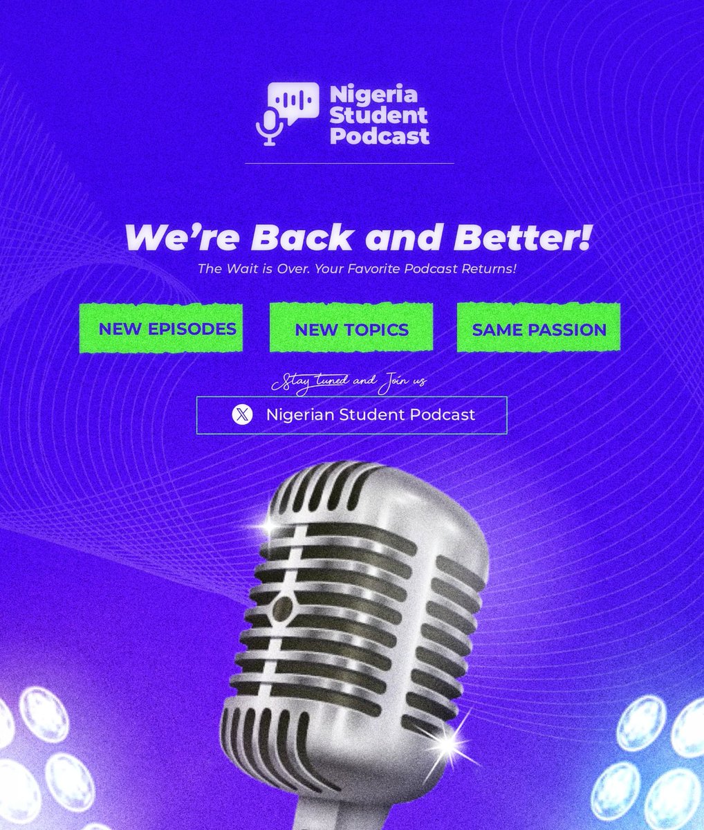 _studentpodcast's tweet photo. Welcome back to  a new session of NSP.... https://t.co/zLcuYJ08wo