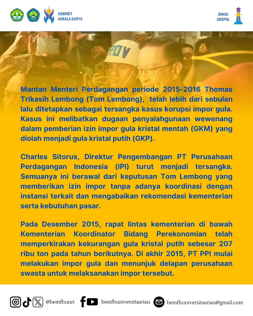 BEM Fakultas Hukum Universitas Riau tweet media