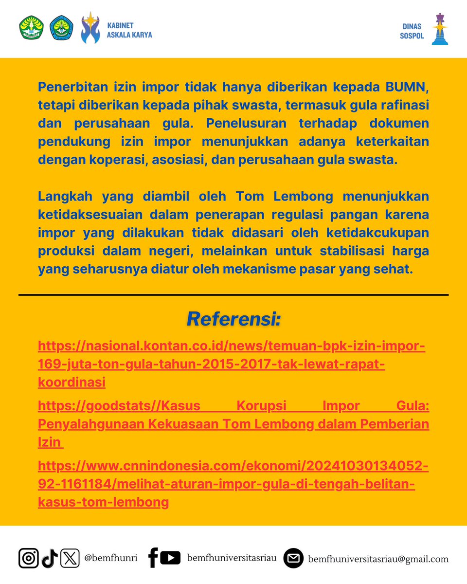 BEM Fakultas Hukum Universitas Riau tweet media