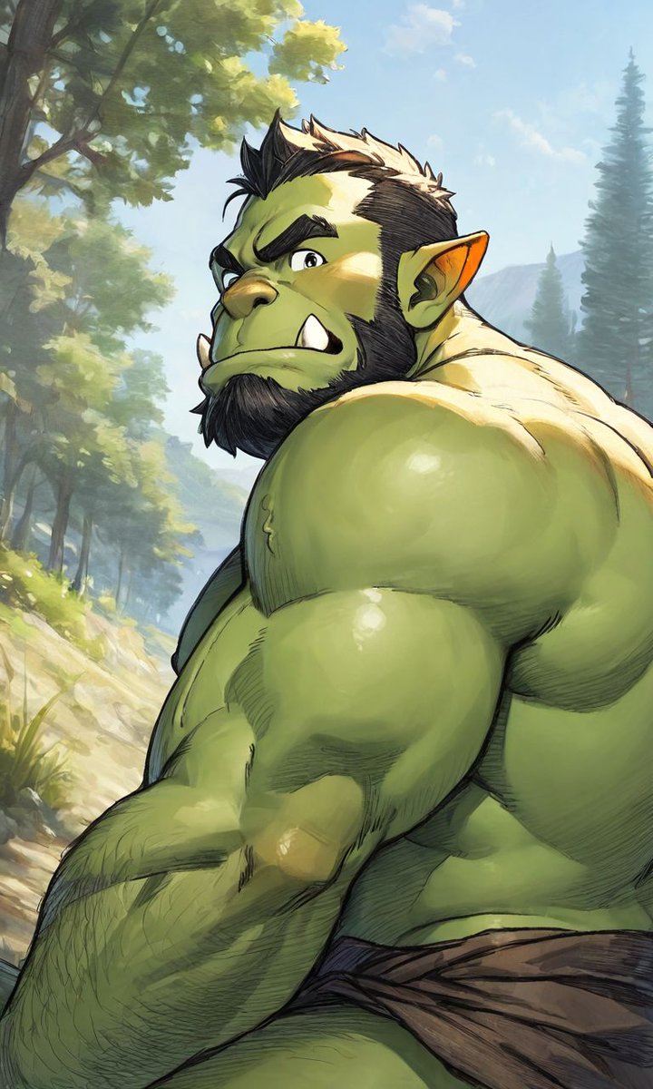 kurohudeAI's tweet photo. ファンタジー小説の挿絵に登場する雰囲気のオーク達1
#AI #bara #gay #Orc #AIart #NoobMale #NoobAI https://t.co/RsBaFjizQR