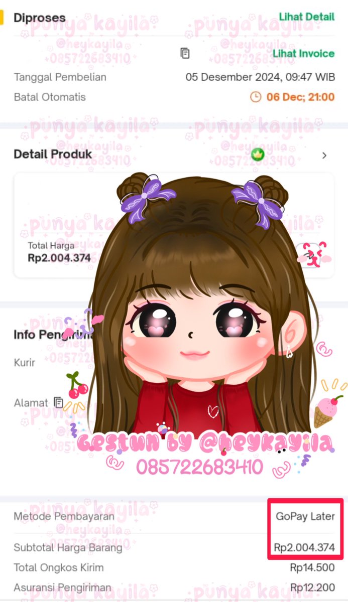 heykayila's tweet photo. ꒰ ♡ |  05 Des, 2024! ꒱ 🎀 

⠀⠀⠀:¨·.·¨: GESTUN GOPAYLATER 💬

᧔࿔᧓ via co Rp 2.004.374

gestun gopaylater via co fee murce yaa cair after klik pesanan selesaii😻 https://t.co/Dz3nwXH9KJ