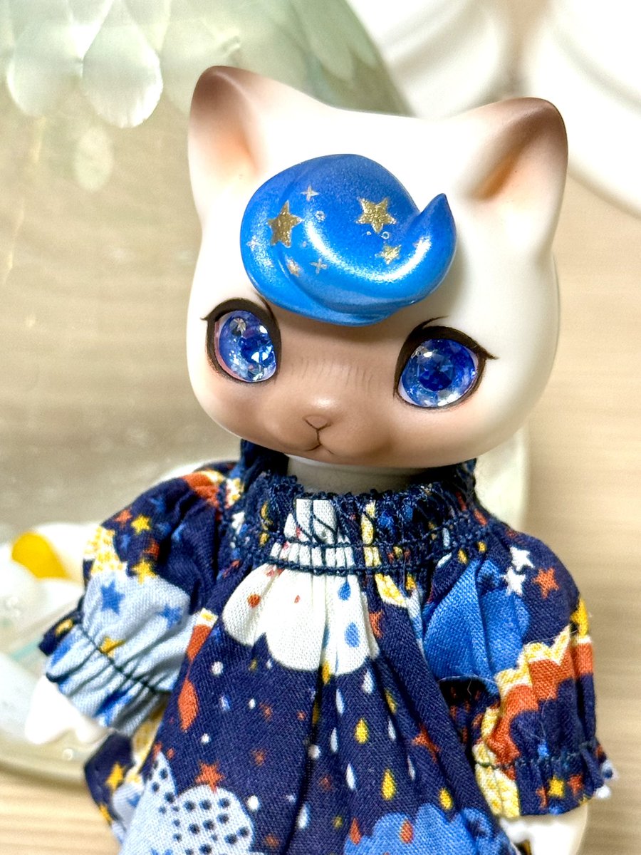 romrom_001's tweet photo. 少しお迎えから時間が経ってしまいましたが、前髪とお洋服が揃ったのでお披露目をば。
しお様（@siodesu_00 ）に星空な前髪をメイクして頂き、さらには似合うかなと前々から狙っていたあずきち様(@azuki_ichi)のスモックでお揃いに！
めちゃめちゃ可愛いです…✨✨

 #nano服
 #しおめいくちゃん https://t.co/WJ4MvhuQsP