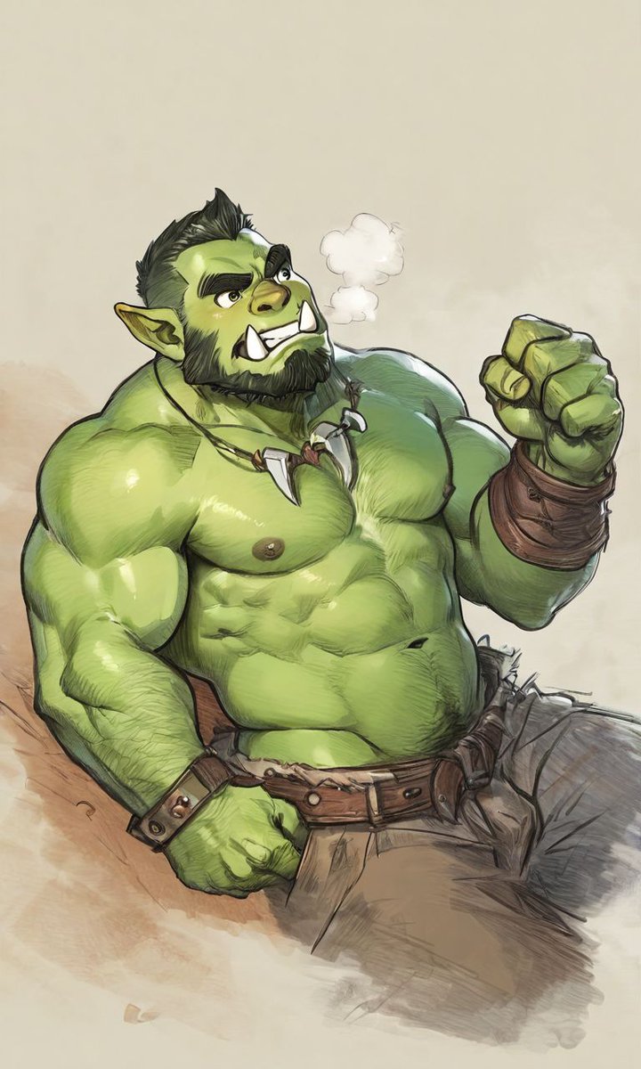 kurohudeAI's tweet photo. ファンタジー小説の挿絵に登場する雰囲気のオーク達1
#AI #bara #gay #Orc #AIart #NoobMale #NoobAI https://t.co/RsBaFjizQR