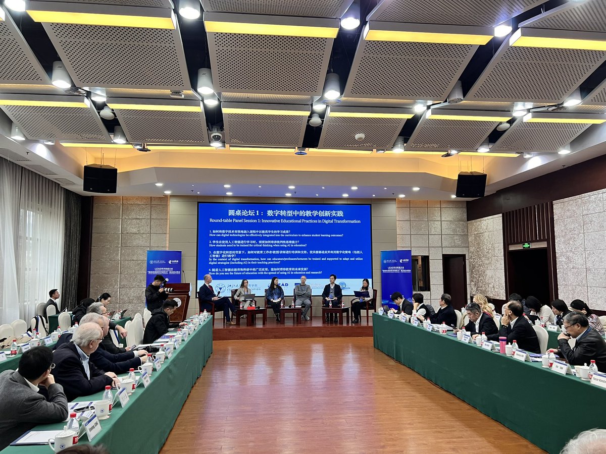 Lead2P's tweet photo. LEAD Academic Network Conference-ROUND-TABLE PANEL SESSION 1: INNOVATIVE EDUCATIONAL PRACTICES IN DIGITAL TRANSFORMATION is ongoing at Hangzhou University, China https://t.co/q7UoesDjhU