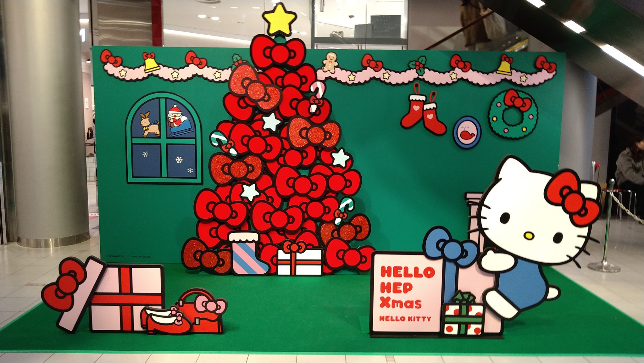激レア未開封】キティ KITTY&MIMMY クリスマスツリー ストラップ