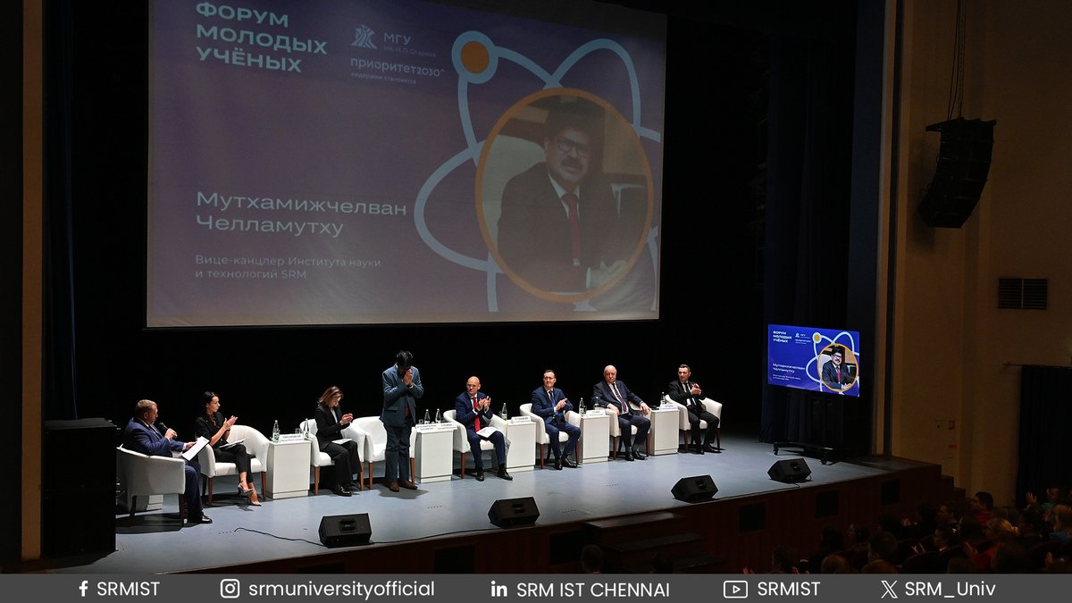 SRM_Univ's tweet photo. The Vice Chancellor of #SRMIST, Dr. C. Muthamizhchelvan; Director of International Relations, Mr. Lakshmi Narasimhan, embarked on a visit to Ogarev #MordoviaStateUniversity, Russia, from October 28 to 31, 2024.
#SRMIST #InternationalRelations #RussianStudies #SRMUniversity https://t.co/CLVjbfvTOY