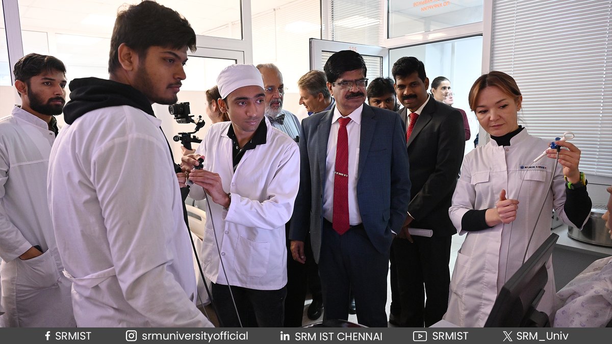 SRM_Univ's tweet photo. The Vice Chancellor of #SRMIST, Dr. C. Muthamizhchelvan; Director of International Relations, Mr. Lakshmi Narasimhan, embarked on a visit to Ogarev #MordoviaStateUniversity, Russia, from October 28 to 31, 2024.
#SRMIST #InternationalRelations #RussianStudies #SRMUniversity https://t.co/CLVjbfvTOY