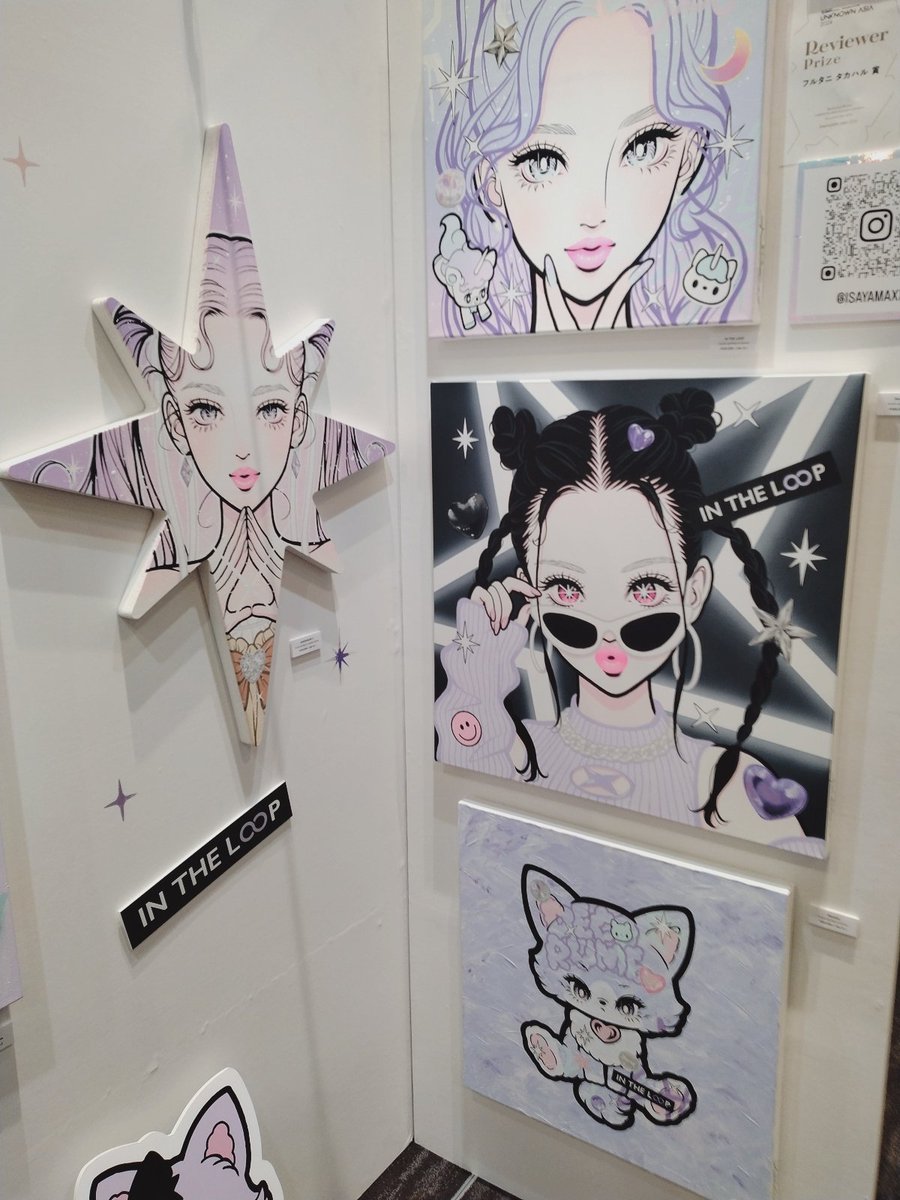 isayamaxさんが出展されてるUNKNOWN ASIA2024お邪魔してきました　梅田サウスホール
有料ですが、これから活躍されそうなアーティストさんの作品たくさん見られます
isayamaxさんのブースはL-03
今日明日はタイミング合えばご本人ともお話出来ます

進化するカワイイ世界
原画是非チェック下さいませ😌