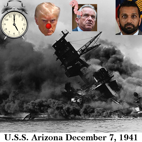 rpaulmartin's tweet photo. We went into a little history about this date on #BackoftheBook on @WBAI #SaturdayMorning 12/7 @ 5 AM🕔. Pickles of the North talked about walking around  holiday Manhattan with Lulu of the Far South. We talked about Donnie "Bonespur" Trump's bad picks for his Klown Kar Kabinet. https://t.co/iA8dkLsWci