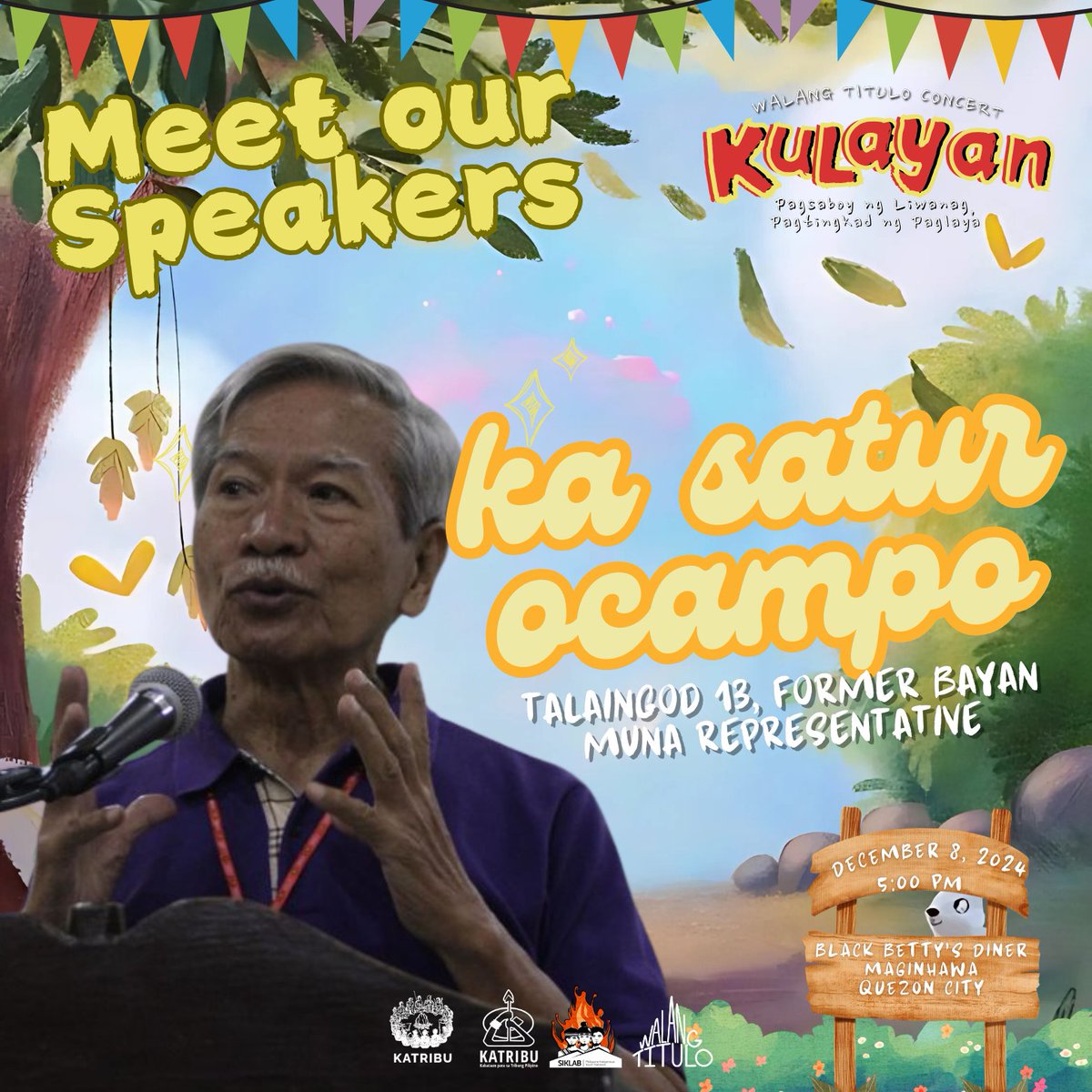 wtconcert's tweet photo. Tok! Tok! Tok! Tao pooo? ✊🏽🚪

Inilabas na ang speakers para sa Walang Titulo Concert 2024 at ang masasabi ko ay… hindi na ako lalo makapaghintay! Mga kwento ng pagsubok at pagpapatuloy. Mga kwento ng tagumpay at pagbangon. Abangan natin ang kanilang mga sasabihin. https://t.co/YwILrRlQKT