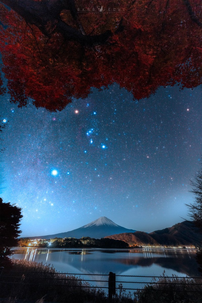 紅葉、オリオン、富士山、リフを狙ったらここしかなくて😭
#東京カメラ部
#富士山
#もみじ