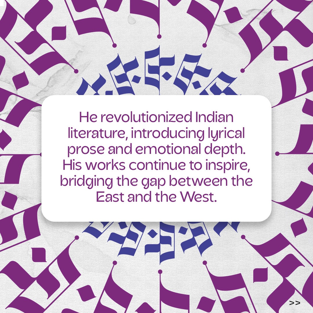 gatewaylitfest's tweet photo. Rabindranath Tagore, the Bard of Bengal, bridged India's essence with universal human spirit. In our #LegendsofLiterature series, we honor his timeless contributions to Indian literature.
Join us at the #GatewayLiteratureFestival on 28th February and 1st March, 2025. https://t.co/Xv3BZYLkTI