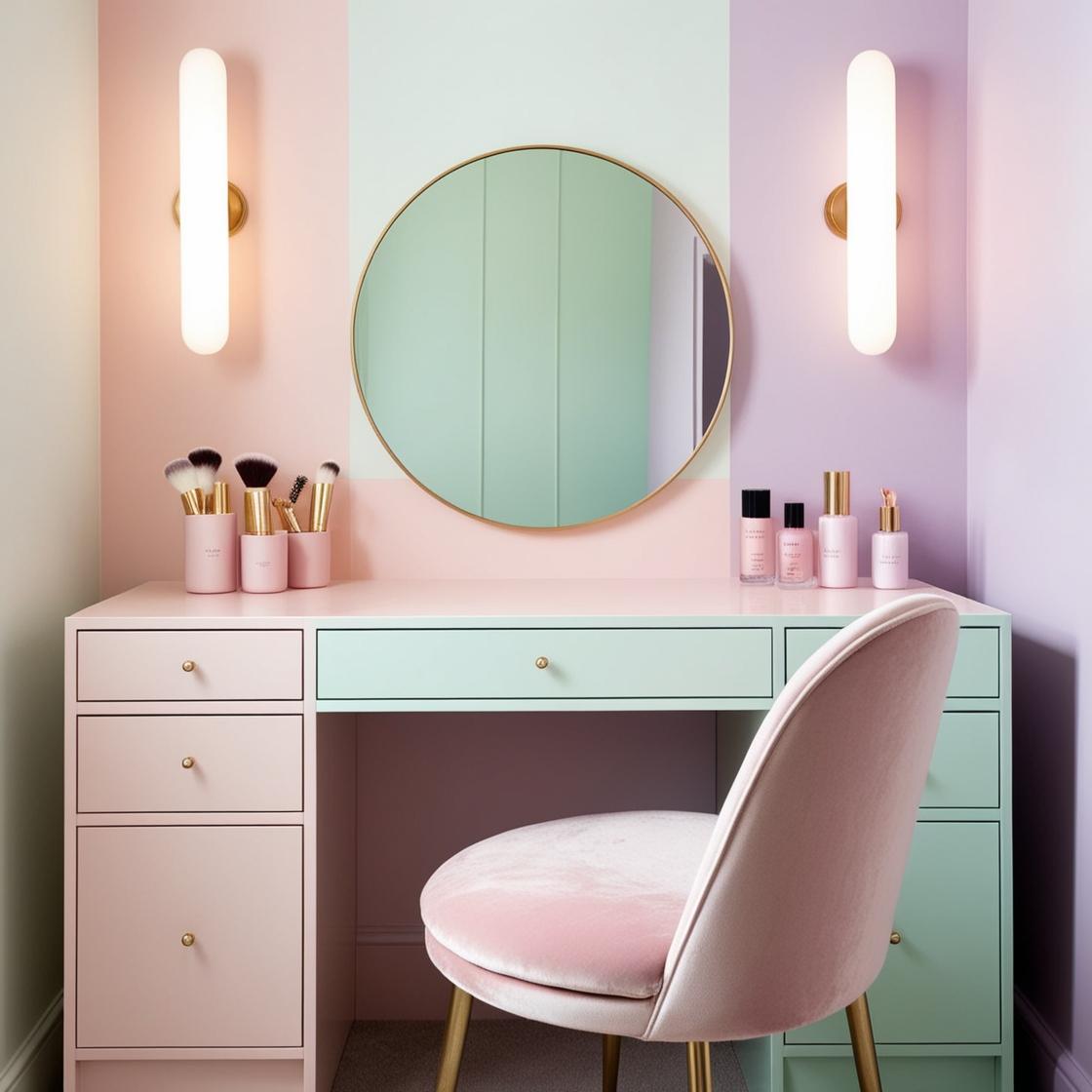 GlamEncalve's tweet photo. 💖 Glam up your closet! This pastel dressing room features tufted seating, soft hues, and elegant mirrors for a dreamy wardrobe retreat. 🌸✨

#DressingRoomInspo #LuxuryDesign2024 #PastelClosetGoals https://t.co/1XoY7NNDHK