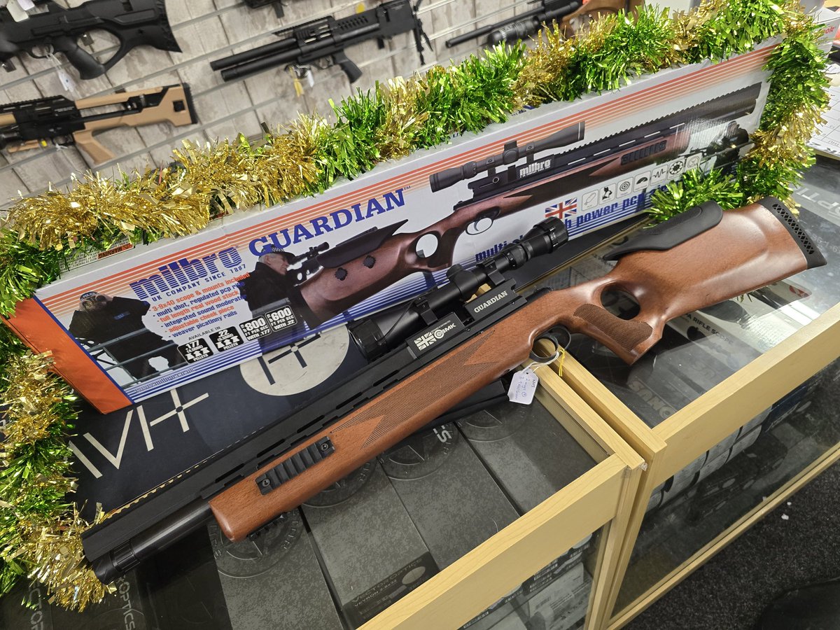 Milbro Guardian .177 on black Friday.
leicestershireairguns.uk/products/milbr…

#milbro #milbroairgun #milbrorifle #airgunshootinguk #airgunuk #airrifleshop #airgunpcp #airriflepcp #airgunner