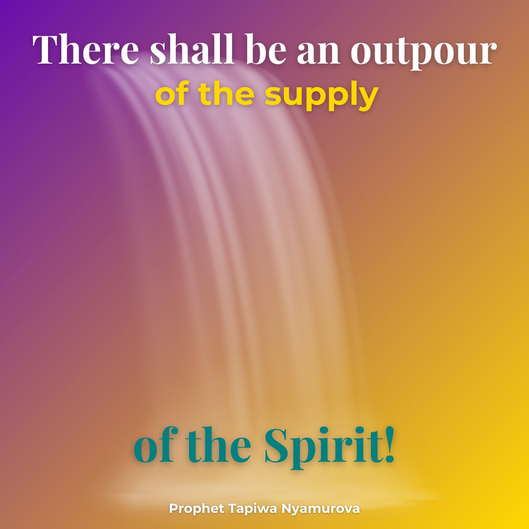 tnyamurovacgf's tweet image. ‘There shall be an outpour of the supply of the Spirit!’ – Prophet Tapiwa Nyamurova

#SpiritOverflow #DivineEmpowerment #FaithUnleashed