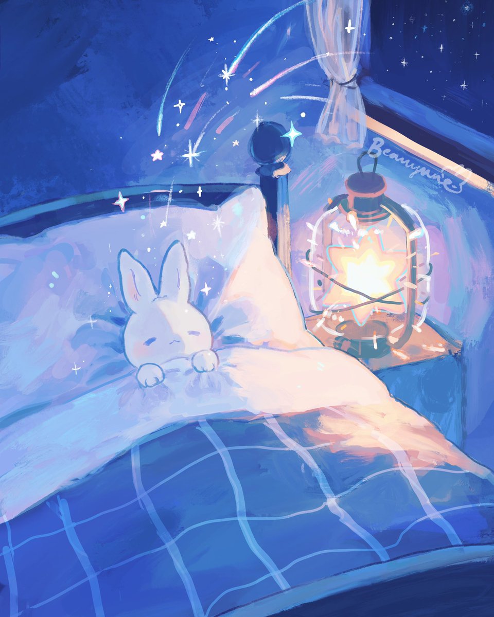 beanynne's tweet photo. Reintroducing myself since I’ve been absent for a while :) My name is Nynne (pronounced nuh-nuh) and I love painting dreamy illustrations (especially if they have bunnies!) https://t.co/WPkWQG3G4p