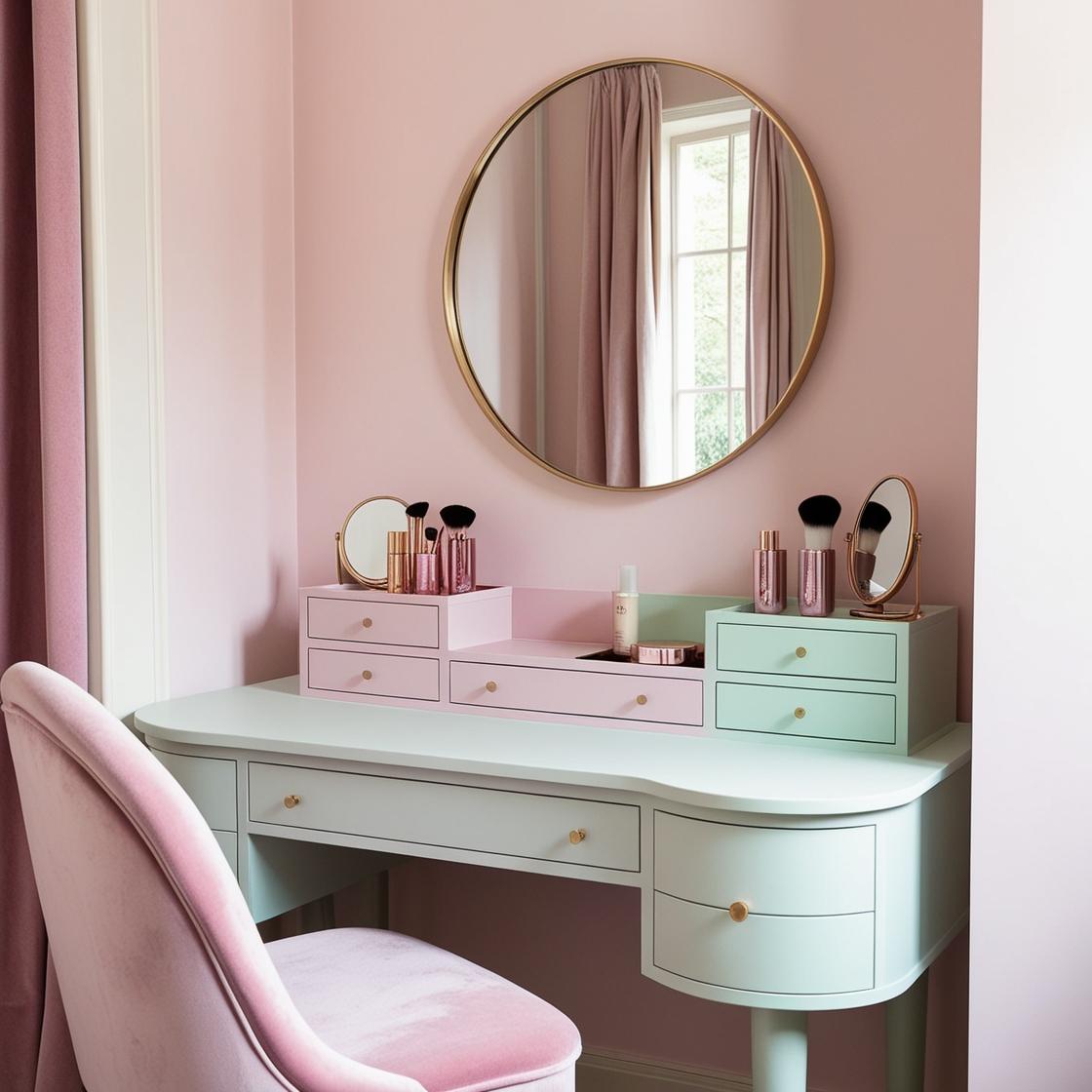 GlamEncalve's tweet photo. 🌸 Pastels never go out of style! Create a soft and luxurious dressing room with velvet chairs, warm lighting, and elegant decor details. 💖✨

#TrendingSpaces #LuxuryRoomDesign #PastelClosetInspo https://t.co/xjQjGN25Ft