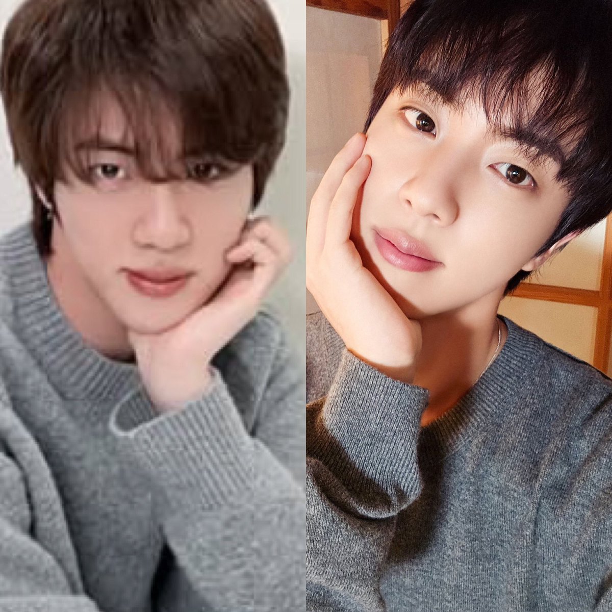 seokjinmylabsss's tweet photo. 2022 🩶                              2024 🩶 https://t.co/7jldNWfUjR