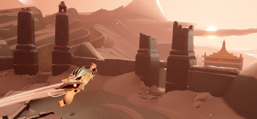 夕焼けっぽくなってる〜