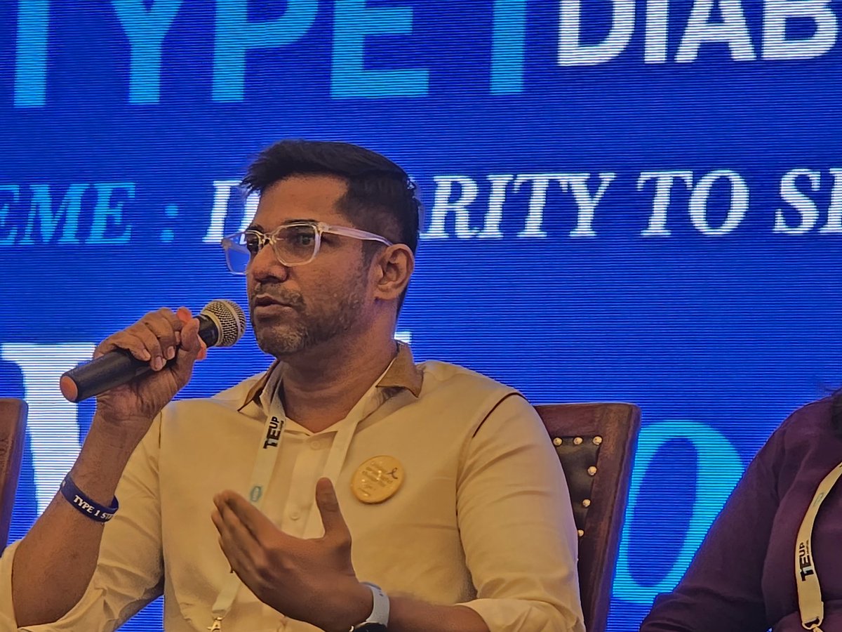 More Power More happiness to Prashant Mani Living with T1D ..selfless service for the community at Policy Panel at T1E.Up at Jaipur...<a href="/riddhimodi/">Riddhi Modi</a> <a href="/dedocORG/">#dedoc°</a> <a href="/RenzaS/">Renza / Diabetogenic</a> <a href="/BreakthroughT1D/">Breakthrough T1D</a>