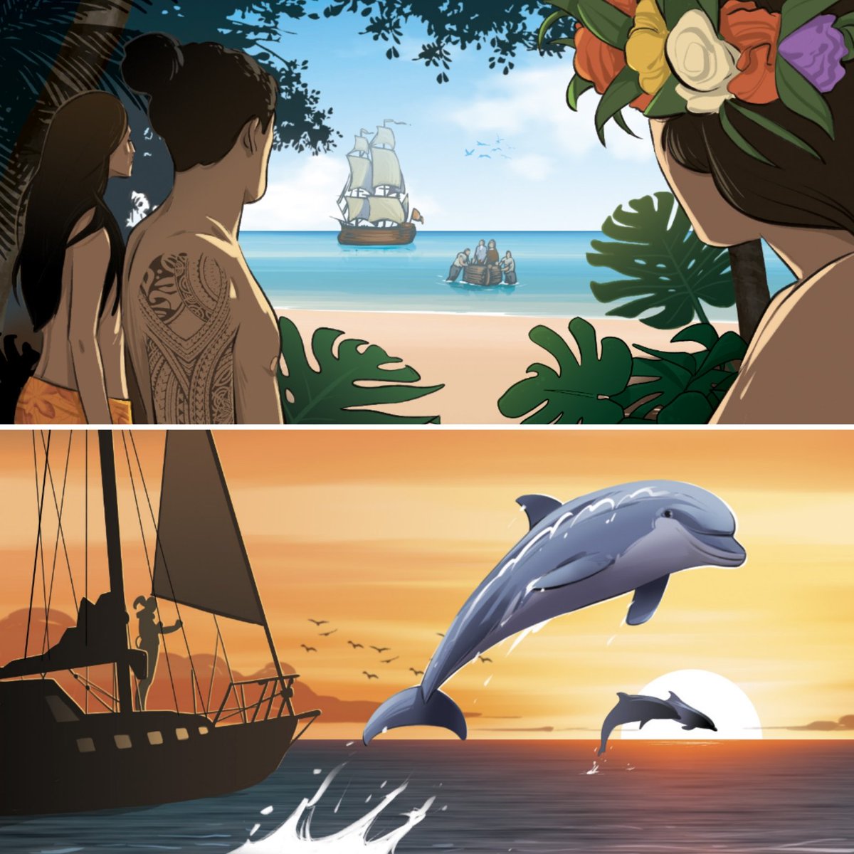 AnthonyCocain's tweet photo. Extraits d'illustrations réalisées pour un roman jeunesse sur les océans qui sortira aux @editions_sedrap en janvier 2025 🙂#illustration #art #jeunesse https://t.co/ueP4jDCsEj