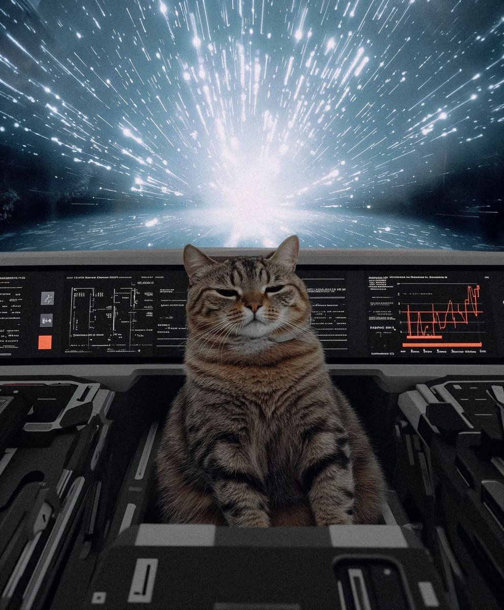 "light speed initiated. hold tight."