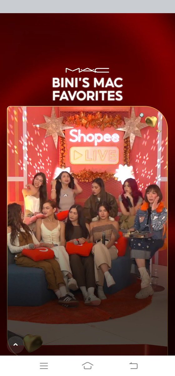 Bini on shopee live today 🌸🤙