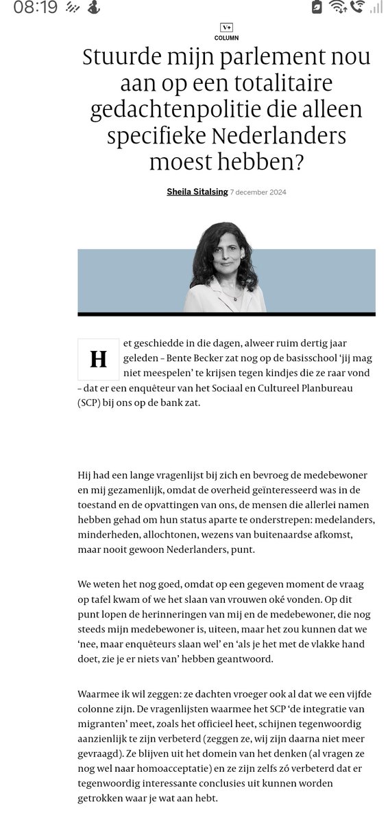 hvwer's tweet photo. Ik deel de column van @sheilasitalsing omdat ik denk dat iedereen deze vandaag moet kunnen lezen. 
Zo 🎯 https://t.co/EU4NgdUP1O