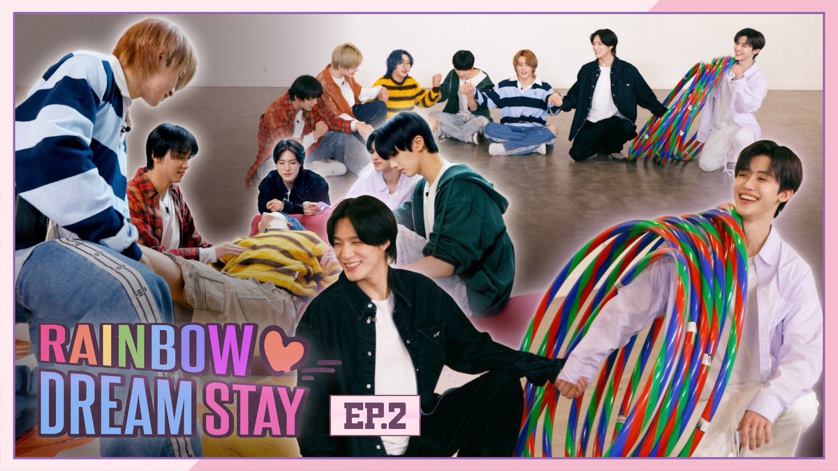najaemqn's tweet photo. Just like a rainbow, each moment in 𝗗𝗿𝗲𝗮𝗺 𝗦𝘁𝗮𝘆 is full of color and energy! 🌈✨ From hula hoops to fun outfits, every second of EP2 is bursting with excitement and style. Can’t wait for you all to join us on this colorful adventure! https://t.co/DoUJaUVVey
