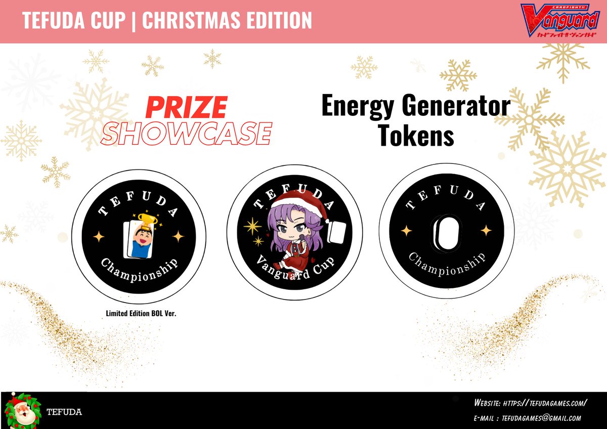 tefudagames's tweet photo. TEFUDA CUP NOTICE!
Book your Christmas Day and join us for our Tefuda Cup , our biggest community one thus far!
Reveals will be posted leading up to the event! Do not forget to sign up as well on Bushi-Navi!
More information will be found on Link-in-bio
#tefudagames https://t.co/iqLT27FgGy