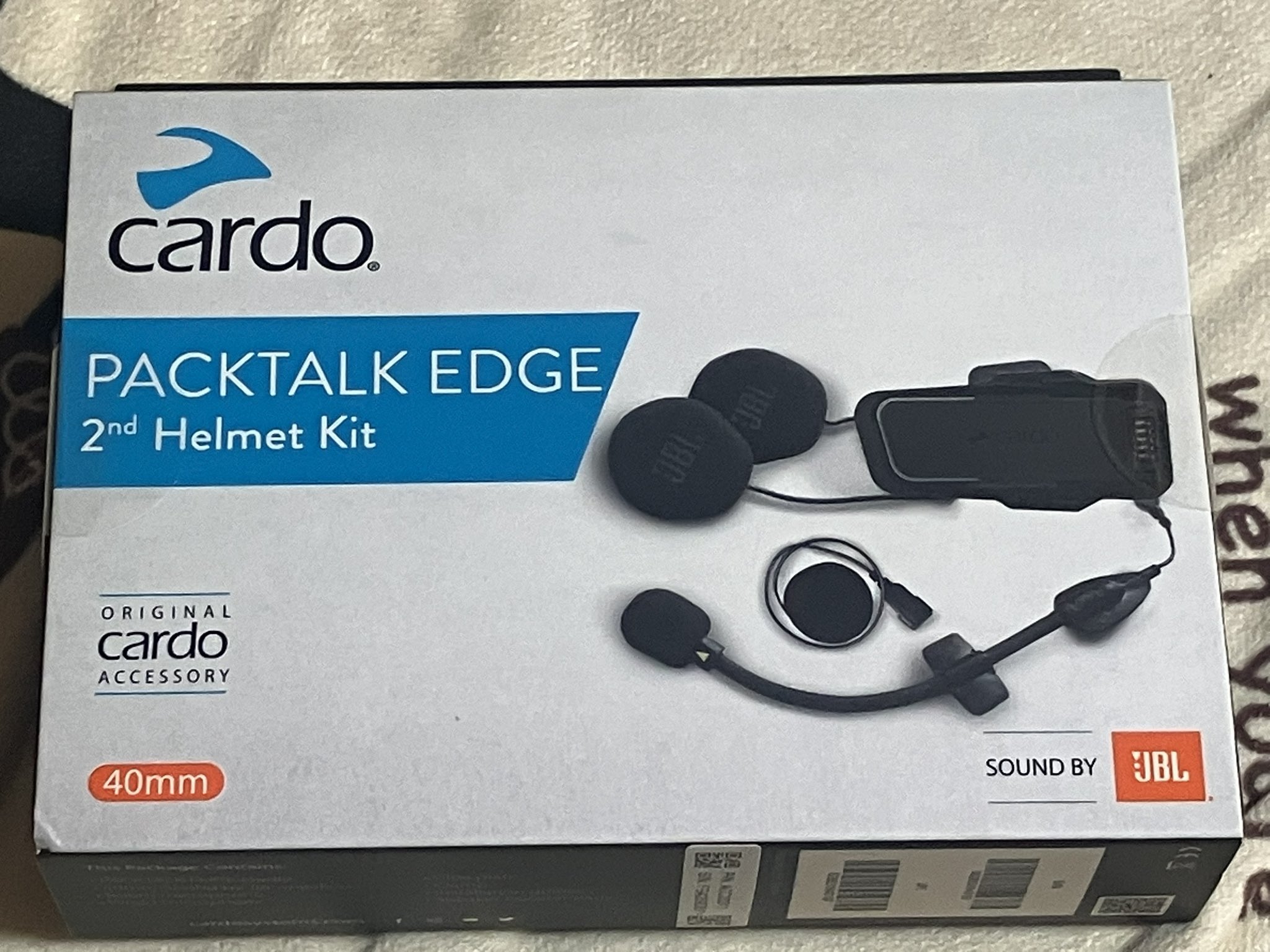 新品未使用】.Cardo Packtalk EDGE .日本語設定 化粧箱付き 新品未使用