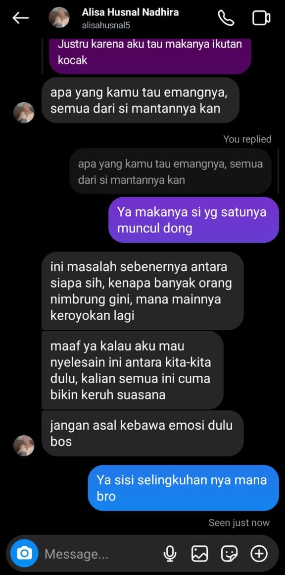 baabelan's tweet photo. @achakyuu gimana ya lis ya, kamu dichat acha baik baik malah bikin igs buat ngatain acha di akun bintang, masa acha bikin igs di akun dia sendiri ga boleh:( toh tujuan kamu bikin igs di ig bintang biar mancing opini publik kan? sama aja dong, kok acha gaboleh tapi kamu ngelakuin wkwk https://t.co/mTyVwYSCwo
