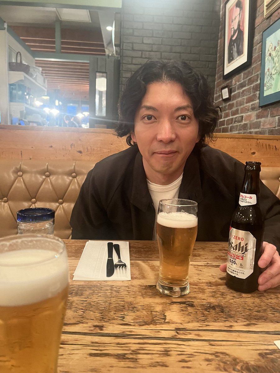 TEPPE_K828's tweet photo. 就活イベントお疲れ様でした、終わりでプチ打ちあげ。(ノンアルコール) https://t.co/tcT8gBqFKJ