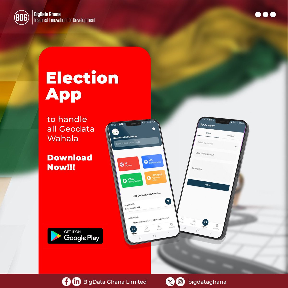 bigdataghana's tweet photo. First-time voter? Don’t miss your way to the polling station! Let the BigData EC App guide you with accurate maps. Your vote matters—navigate with ease!
#ECApp #Bigdataghana #bigdata #pollingstation #jm #bawumia #allan #bediako https://t.co/Xw11vBPZZK