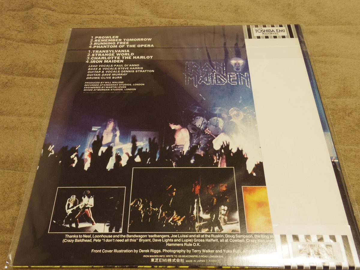 Ptf5X's tweet image. 「鋼鉄の処女」。ｳﾞﾘﾃｯｼｭ・ﾍｳﾞｨ・ﾒﾀﾙの総帥ｱｲｱﾝﾒｲﾃﾞﾝの記念すべき1st。ﾊﾟﾝｸの攻撃性とﾌﾟﾛｸﾞﾚｯｼｳｸﾞなﾒﾀﾙｻｳﾝﾄﾞが融合された歴史的超名作！ﾒﾀﾙだが意外と聞きやすい。ここから続くこのｱｰﾄﾜｰｸもすごいな…。
＃アイアン・メイデン　＃鋼鉄の処女