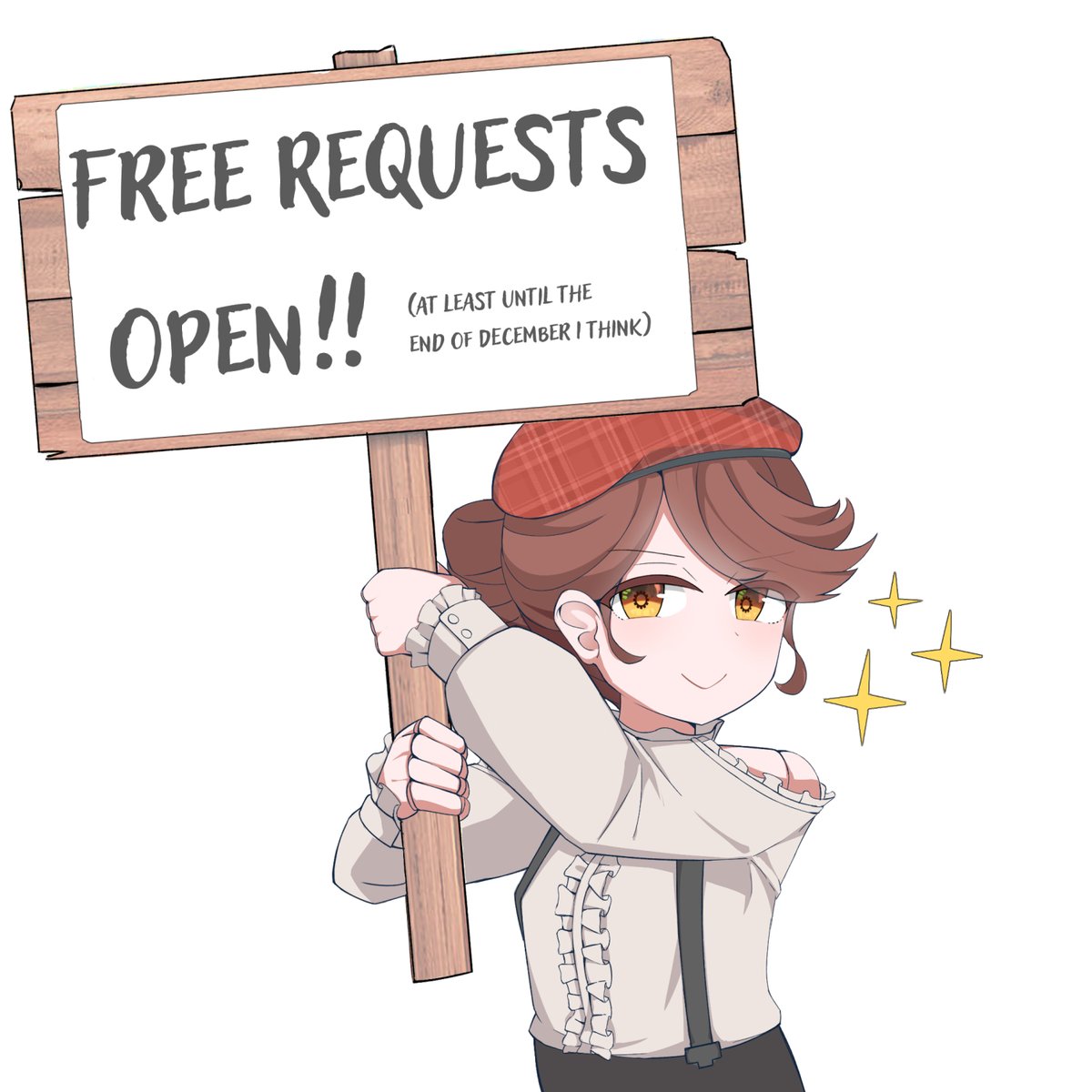 akaruii_31's tweet photo. Opening Free Requests!!!

Gonna end this year with something different.

Reply below or DM me a character for me to draw!!
Either Fanart or OCs are fine!! as long as it's not dudes (I cant draw men).

Do share this post around! The more the merrier! https://t.co/FPArugIpl2