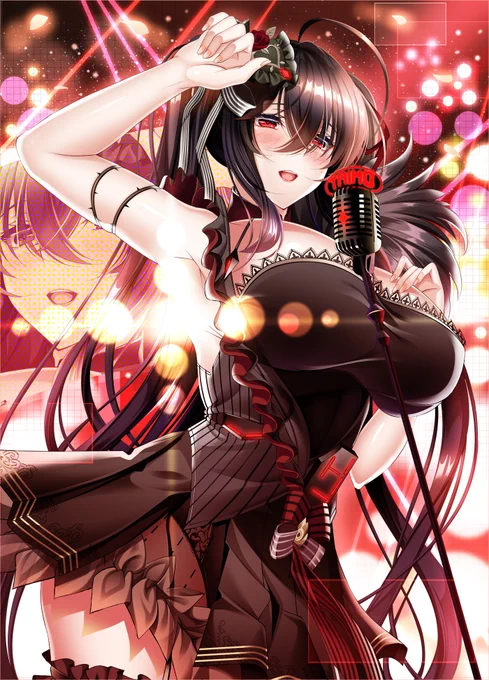 アズレン大鳳着せ替えスキンイラストです(^▽^)/気づいたら4つ以上描いていました!#アスールレーン 