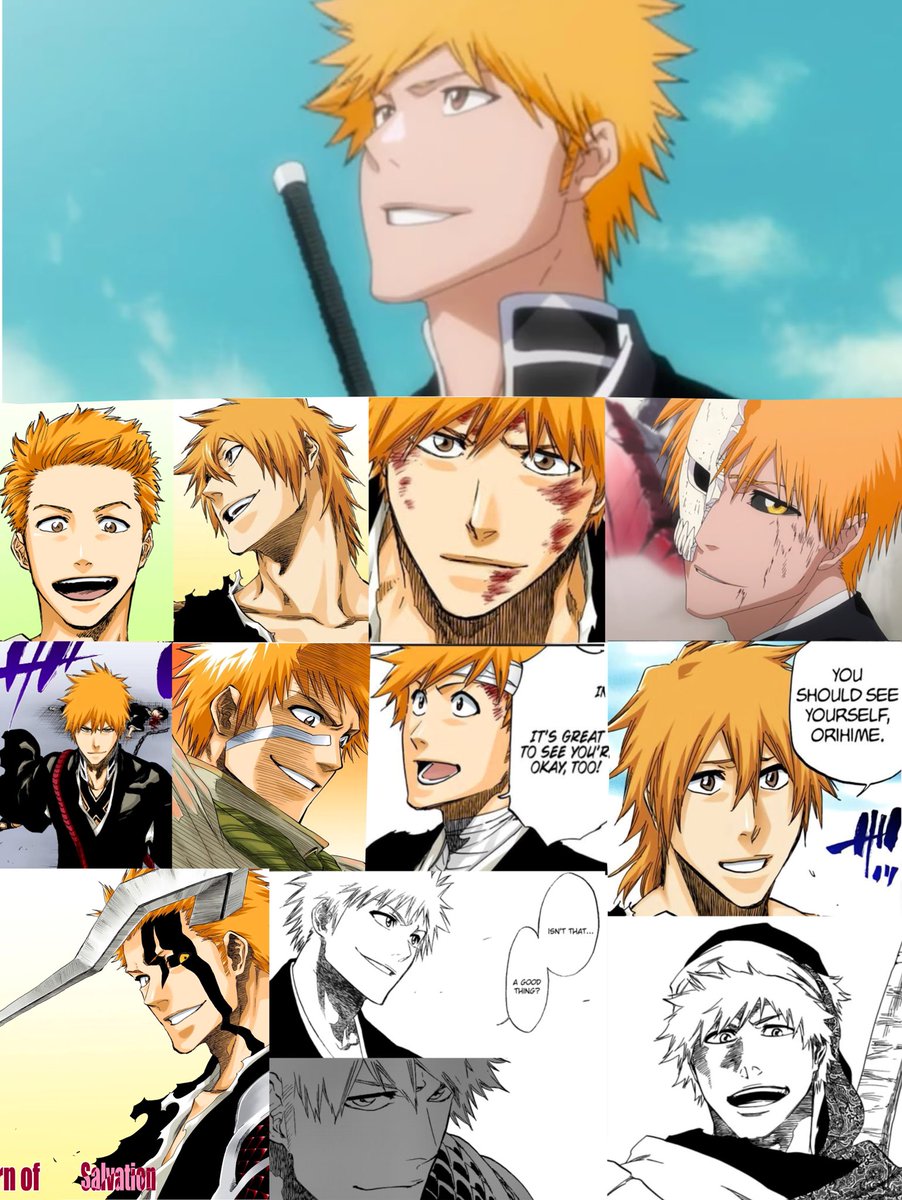 DeathBerry999's tweet photo. Tired of this notion as if Ichigo was some grumpy guy who never smiles or doesn’t know fun. 

He’s just more grounded compared to most goofy MC’s that‘s all, that doesn’t mean he hates fun. He does actually smile more than you think. https://t.co/vtVYrgInzV