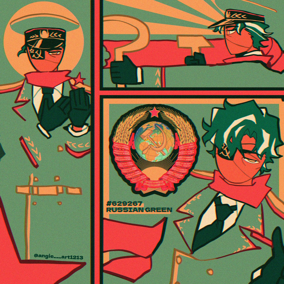 angie__art1213's tweet photo. Russian Green 
#CountryHumans https://t.co/cwSAAIGBkK