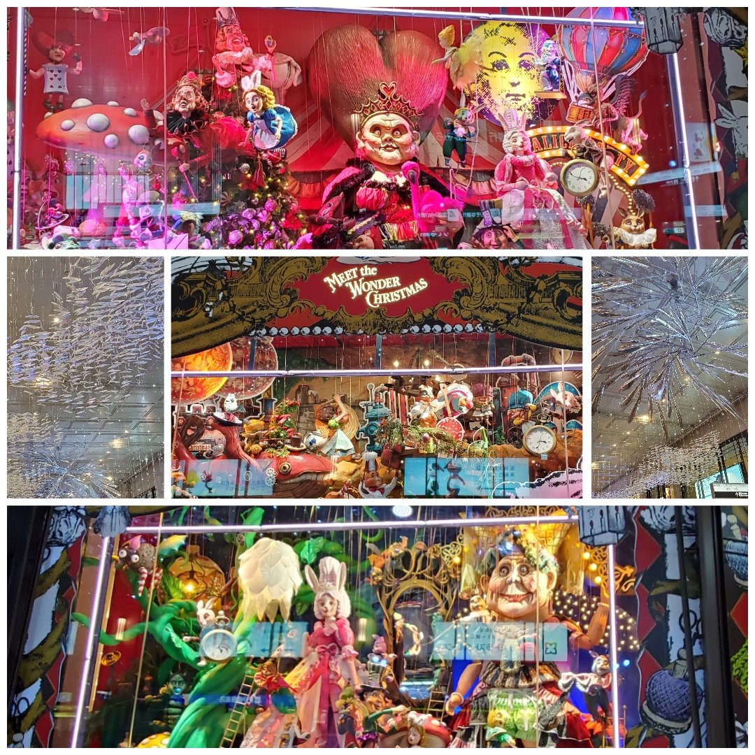 うめだ阪急のディスプレイ☺️❄