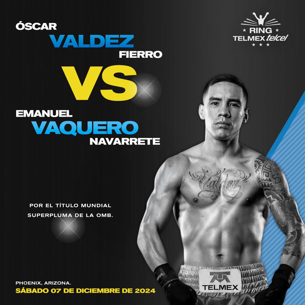 RINGTMXTELCEL's tweet image. ¡Éxito @oscarvaldez! Vamos con entrega y la confianza de recuperar lo que nos pertenece, 𝐓𝐞𝐥𝐦𝐞𝐱-𝐓𝐞𝐥𝐜𝐞𝐥 orgullosos de ti. 🥊 🤜💥🤛

#ÓscarValdez #Vaquero #Navarrete #Título #Superpluma #OMB #Phoenix #RingTelmexTelcel