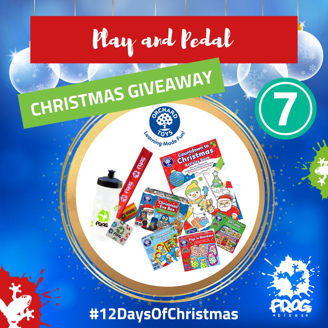 frogbikes's tweet image. 𝐃𝐚𝐲 𝟕 of #12DaysOfChristmas 'Play and Pedal' Competition! #Win a festive collection of Orchard Toys Christmas games &amp;amp; Frog Bikes goodies! 

👉 TO ENTER: Like this post, comment with🎁 emoji, follow @FrogBikes &amp;amp; @OrchardToys

T&amp;amp;Cs: ow.ly/jw7j50UbNjR

#FrogBikes #Giveaway