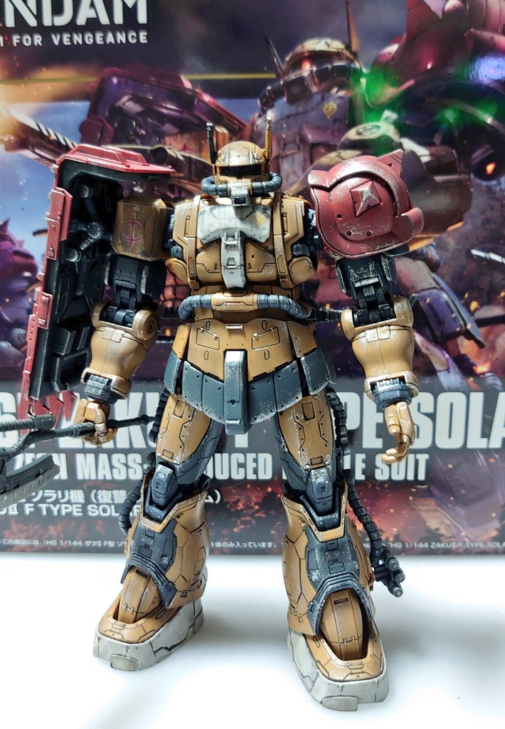 NikuPula29's tweet photo. HG ザクII ソラリ機

このシールド最高ですね
他のMSもこんなシールド持って欲しい

#ガンプラ
#ガンプラ好きな人たちと繋がりたい 
#ガンプラの画像貼るとRTされると聞いて https://t.co/i2KvuP0uzj