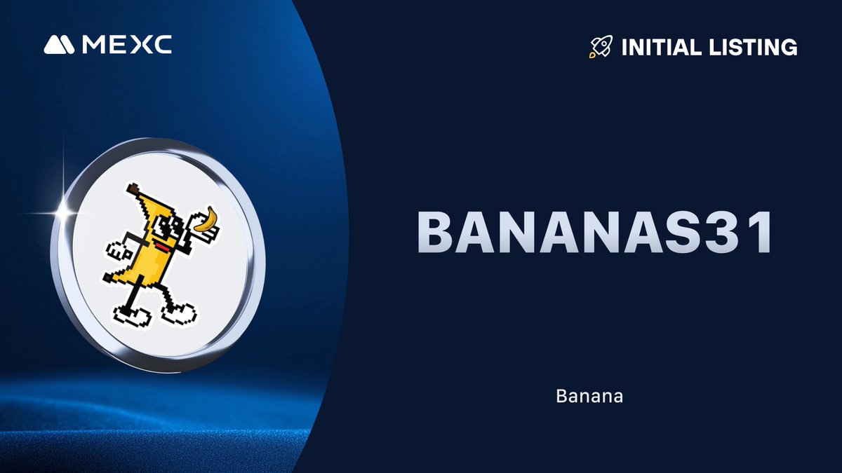 We're thrilled to announce that the <a href="/BananaS31_bsc/">$Banana for Scale</a> Kickstarter has concluded and #BANANAS31 will be listed on #MEXC!

🔹Deposit: Opened
🔹BANANAS31/USDT Trading: 2024-12-07 10:00 (UTC)

Details: mexc.com/support/articl…