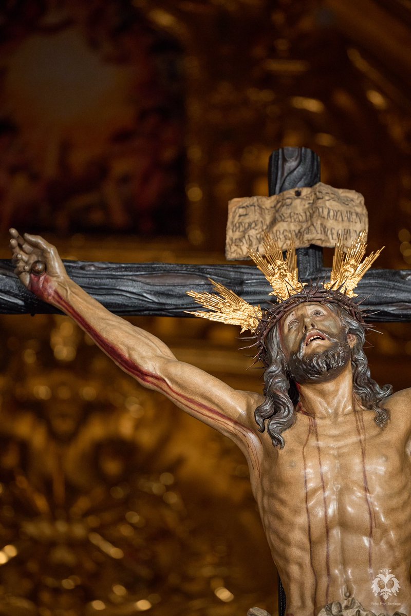 HdadCachorro's tweet photo. ⚫ El Santísimo Cristo de la Expiración en su paso preparado para su salida en esta tarde donde será trasladado a la @CatedraldeSev para su participación en la procesión de clausura del @congresoihpp.

#IICongresoHdadesSevilla https://t.co/KroGob9eQo