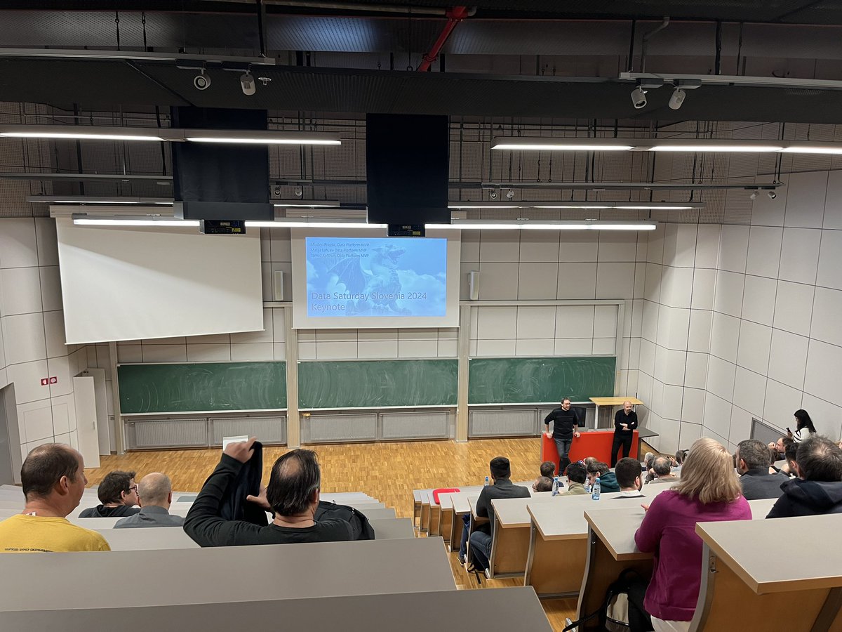 Strale15's tweet photo. Data Saturday in Slovenia has just begun! :)

#DataSatSlo https://t.co/cuWTTrPllb